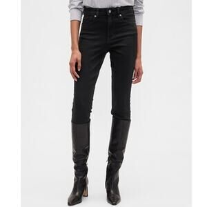 NEW GAP Denim Black Universal Jegging Contoured High Rise Super Skinny Jeans